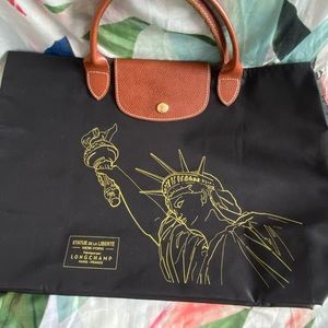 Longchamp Cabas tote Statue of Liberty🗽Rare!